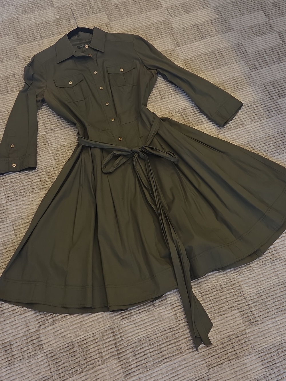 Lauren Ralph Lauren Utility Shirt Dress Size 12 - Picture 1 of 9